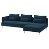 SÖDERHAMN Sofa 4-sed i lenjivac, i bez stranice/Kelinge tamnoplava