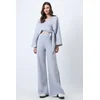 Trend Alacati Stili Ženski komplet bluza i pantalone Alc-X12498, Sivi
