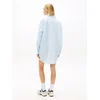 Tommy Jeans Dolga srajca  svetlo modra / bela