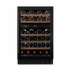 Dunavox vitrina za vino DAUF-38.100DB, podpultna, 38 boca, 2 zone, crna