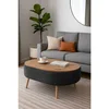 Hanah Home Luno klub sto 90 × 45 × 60 cm, antracit