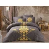 Lessentiel Maison Komplet posteljina Saltanat, 200x220 cm, 220x240 cm, Žuta-Antracit
