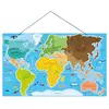 Woody Drvena Magnetna Mapa Sveta 91290