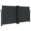 Uvlačiva bočna tenda 120 x 600 cm crna