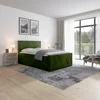 Livetastic BOXSPRING POSTELJA 140 cm  x 200 cm , les, kovina, umetna masa, tekstil zelena