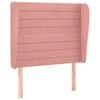 Vidaxl vidaXL Vzglavnik s krilci roza 83x23x118/128 cm žamet