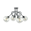 Plafonski luster EVIE 4xE27/60W/230V antracit/proziran