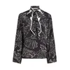 Karl Lagerfeld Bluza črna/bela
