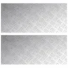 Vidaxl Stopnice Pravokotna 2 szt. srebrna 90 x 40 cm Aluminij
