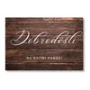 Personal Tabla dobrodošlice/plakat - Wood