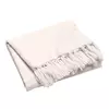 Kremno belo bombažno pregrinjalo 125x150 cm Lilia – douceur dintérieur