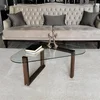 Hanah Home Cam Orta Sehpa S302 Klub sto, 96x41x81cm, Orah