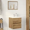 Ormarić za umivaonik u kupaonici Artisan hrast 41x38,5x45 cm Konstruirano drvo