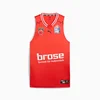 PUMA Bamberg Mens Game Basketball Jersey II, Red