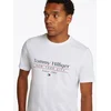 Tommy Hilfiger Majica Center Stack MW0MW38621 Bela Regular Fit