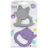 Melii Teethers grizalo Bulldog & Cat 2 kos