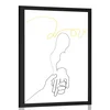Plakat dotik rok poln ljubezni - 60x90 silver