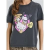 Sinsay - Majica kratkih rukava s printom Hello Kitty - tamno siva