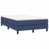 Vidaxl Box spring postelja z vzmetnico modra 120x190 cm blago