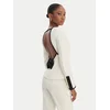 Marella Bluza Scacco 2613111013 Écru Slim Fit
