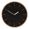 Autronic Stenska ura Wall clock - diameter 32 cm, MDF and wooden frame, black (HA1802)