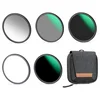 K&F 82MM, Magnetic 5pcs Filter Kit,GND8+ND8+ND64+ND1000+Magnetic Adapter Ring