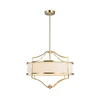 Open Design OR80933 - Luster na šipci STESSO 4xE27/15W/230V, prečnik 55 cm, mesing/bela