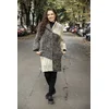 BOUCLÉ MODA Ženski kaput Monolit, Crno-bež