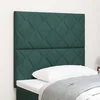 Vidaxl Vzglavje Namestitev na steno Temno zelena 100 cm Žamet