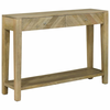 Konzolna stolica s ladicama Prirodna siva 110 x 30 x 80 cm