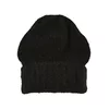 Knitted beanie - black