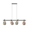 Luster na sajli DENSO 4xG9/5W/230V crni hrom/bakrena