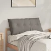 Jastuk za leđa Sivo-smeđa 100 x 19 x 50 cm tkanina