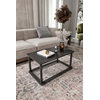 Hanah Home Klub sto Hole Rect, 70x38x42 cm, Crni