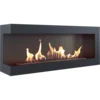 Kratki Bio kamin ugaoni Delta 1200 levi tuv, Crni