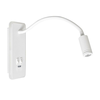 LED fleksibilna zidna lampica sa USB BASE LED/8W+LED/2W/230V bela