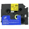 Kompatibilen trak (cev) za Brother HSe-631/HS-631/PT/P-Touch 11,7mm, termoskrčljiv (heat shrink tube) - črn izpis/rumen trak (cev)