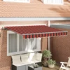 Skrovita tenda Narančasta 250 x 200 cm tkanina