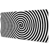 Decormat Podloga za pisalno mizo Spirala 90x45 cm
