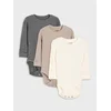 Sinsay - Set od 3 pamuc´nih body-a - krem