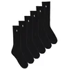 Polo Ralph Lauren CAS CREW 6PK-CREW SOCK-6 PACK Črna