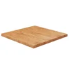 Četvrtasta stolna ploča smeđa 80x80x4 cm tretirana hrastovina