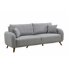 Atelier Del Sofa Raztegljiv kavč s tremi sedeži, Hera - siva