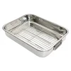Roasting dish, stainless steel, 43 x 31cm - Kitchen Craft
