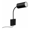 Immax NEO 08295L - Zidna lampa PUNTO sa USB 1xGU10/9W/230V crna