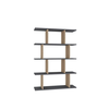 Hanah Home Harmon Anthracite Oak Polica za knjige 90x25x127.4 cm, Siva