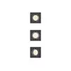 Philips - Komplet od 3 ugradna plafonska svetla PERIDOT 1xGU10/7W/230V, crna
