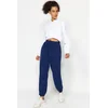 Trendyol Dark Navy Blue Thessaloniki Comfort Fit Pocket Knitted Sports Sweatpants