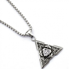 Ogrlica Ethnic Triangle - Srebrna KP34590