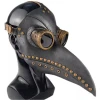 Korbi realistična maska Plague Doctor Džuma Ptak Black Mask – Zgodovinska Replika iz 14. Stoletja
